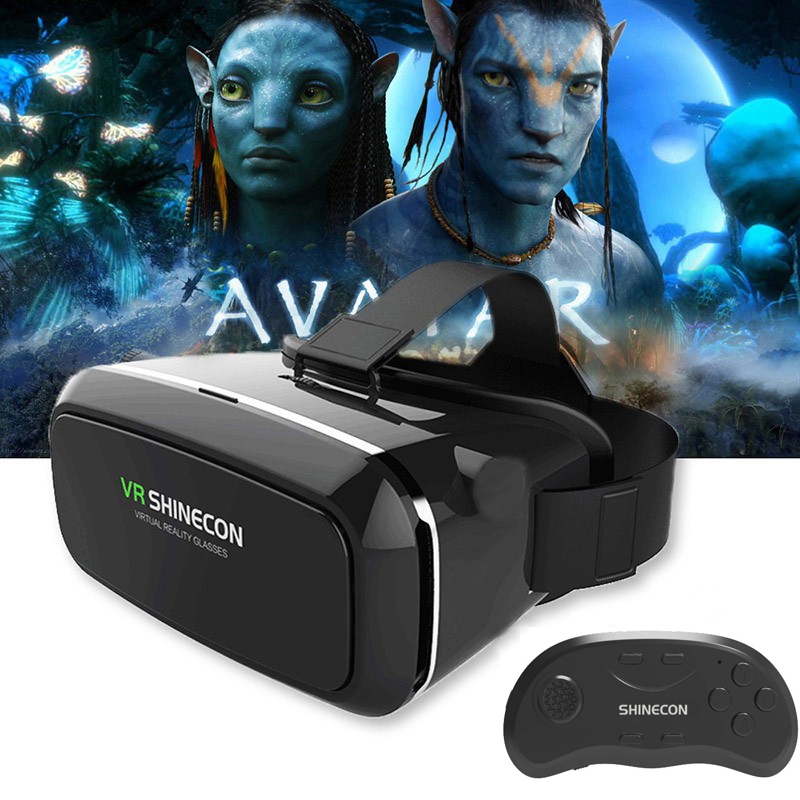 Original VR Shinecon G04 Virtual Reality 3D Glasses VR Google Cardboard Headset For 4.7-6.53 inch Screen Smartphones