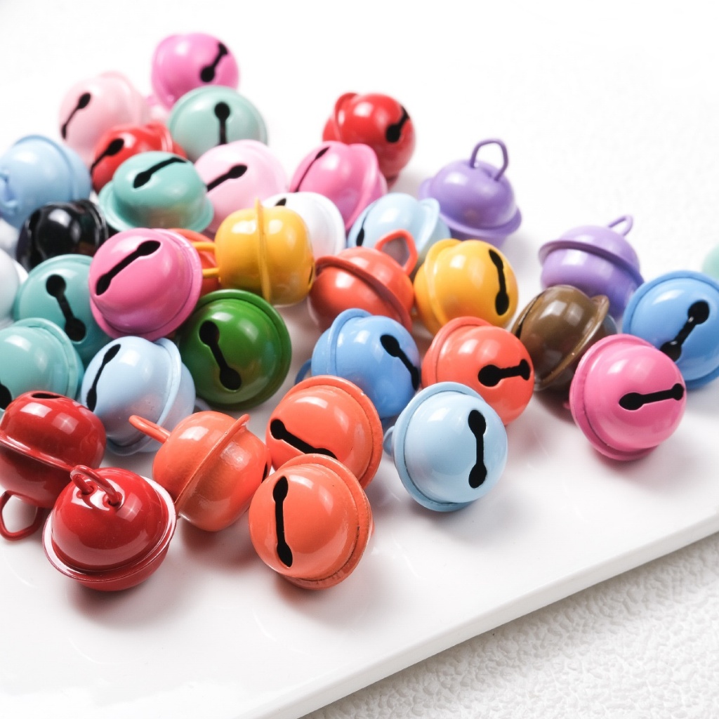 Candy Color 22mm Bell Pet DIY necklace pendant Cat and dog collar bell Party Decoration Accessories