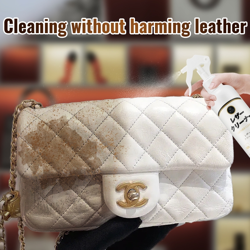 Leather Cleaner Handbag Fabric Cleaner Leather Bag 皮具清洁剂 260ml Leather Care Sofa Cleaner Stain Remover Leather Sofa Fabric Paint Suitable Leather & PU Leather Products