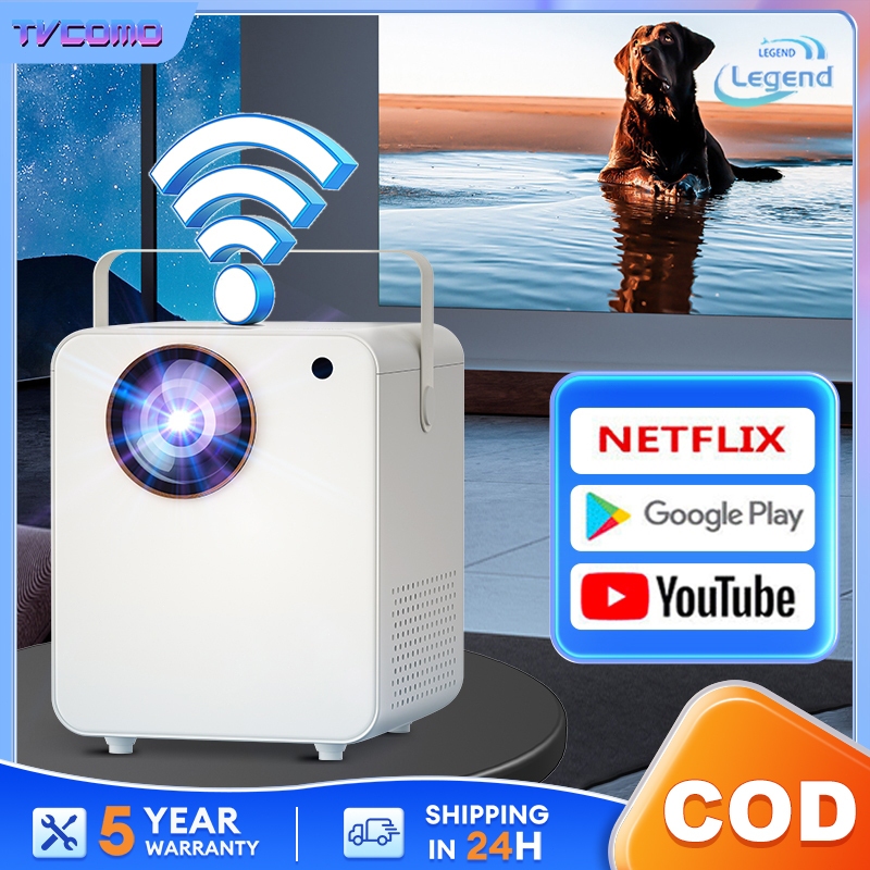 Projector mini projector FHD 1080P Android 8000 lumens Projector Office Education Led