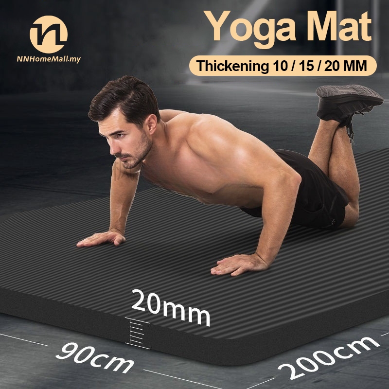20MM Yoga Mat Exercise Pad Thick Non-Slip & Soft Comfortable for Exercise