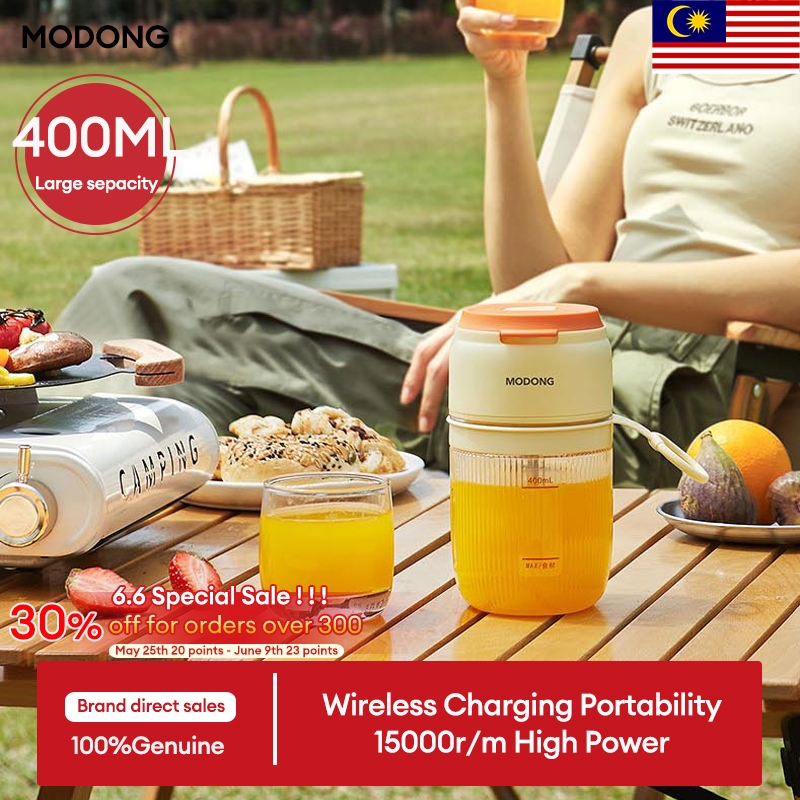 MODONG 400ML/600ML Juice Machine Portable Wireless Electric Outdoor Juicer Cup Water Cup Household Small Multi-functional Juice Cup