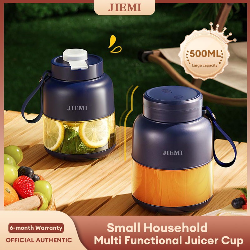 JIEMI Juicer Small Household Juicer Cup Wireless Portable Charging Juicer Cup Fully Automatic Multi functional Ton Ton Barrel