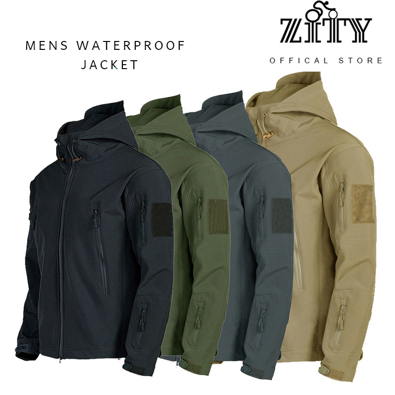 Warm and Comfortable Tactical Fleece Jacket, Ready Stock Army Waterproof Shark Skin Coat