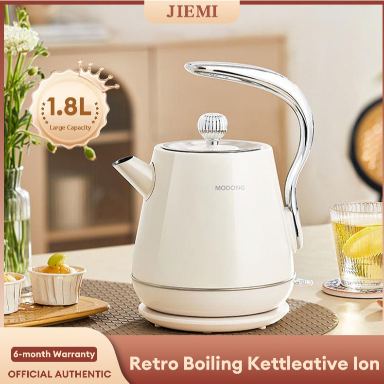 JIEMI Electric kettle, household water kettle, integrated with insulation, large capacity stainless steel automatic disconnection, electric kettle