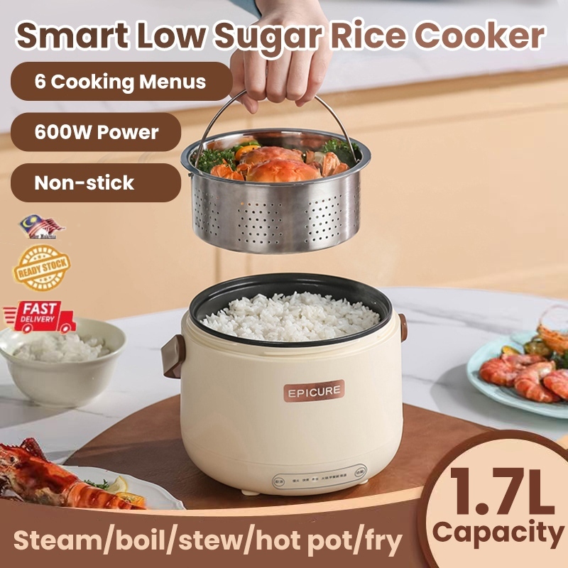 Low-Sugar Non-Stick Cooker Dormitory Household Drain Water Reduced Sugar Sugar-Free Rice Cooker Electric Cooker Mini Rice Cooker rice cooker small mini periuk nasi periuk