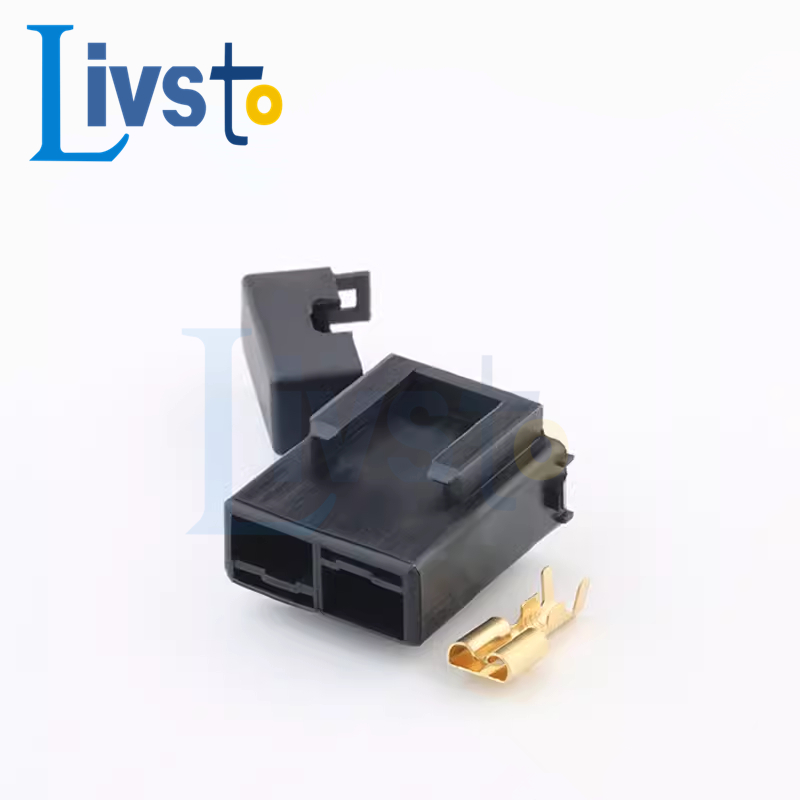 1 set 2 Pin Medium Car Fuse Holder Connector Plug Auto Insurance Socket Black Lighter Frontal With Terminal BX2017