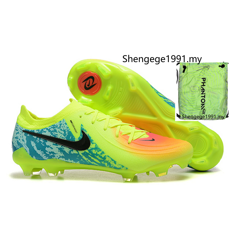 size：35-45 Men's Shoes Women's Shoes Children's Shoes Low cut waterproof fully knitted women's football World Cup Moon Sha FG football shoe PHANTOM LUNA ELITE FG Original ready stock kasut boots football shoes soccer shoes