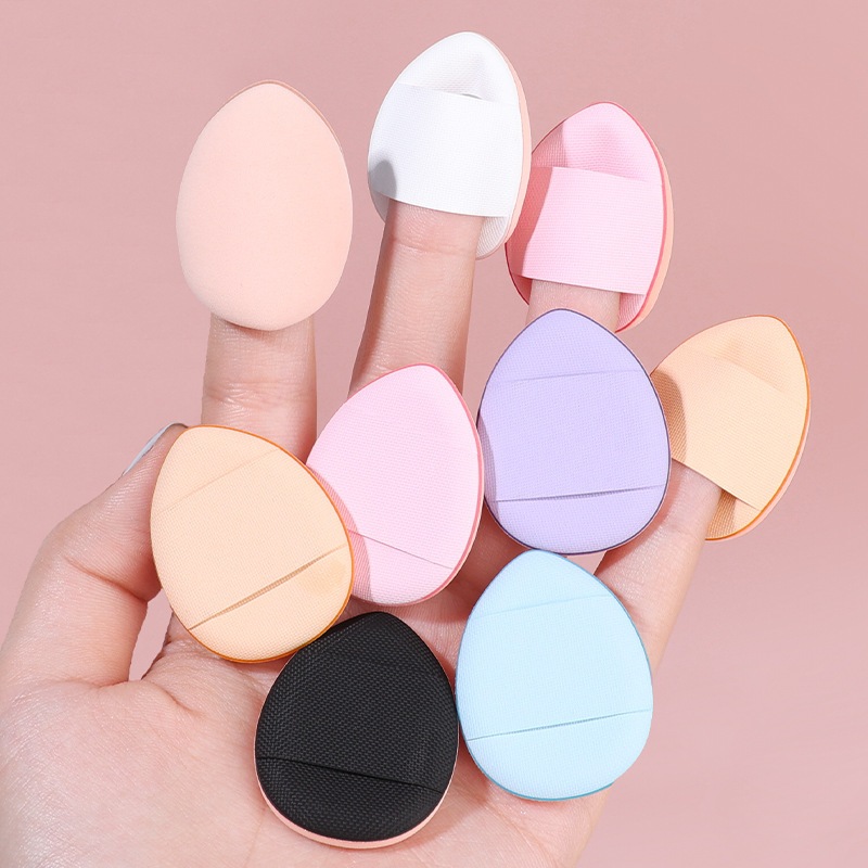 Drop-shaped Thumb Air Cushion Wet Dry Dual-Use Foundation Air Cushion Face Concealer mini Puff mini Concealer Foundation Puff for Facial Concealer