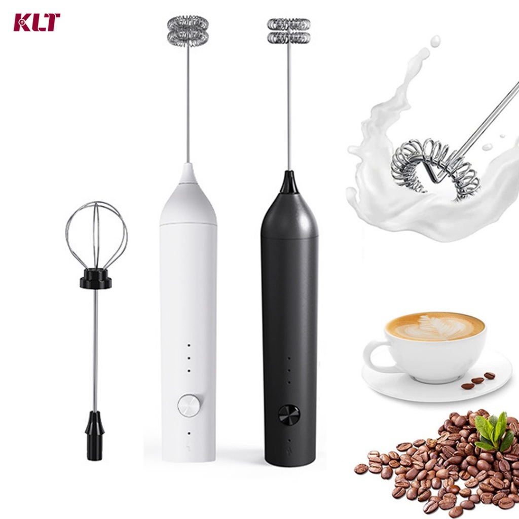 Cliton Rechargeable Electric Milk Frother Efficient Mixing For Coffee Frappe Latte Matcha Chocolate