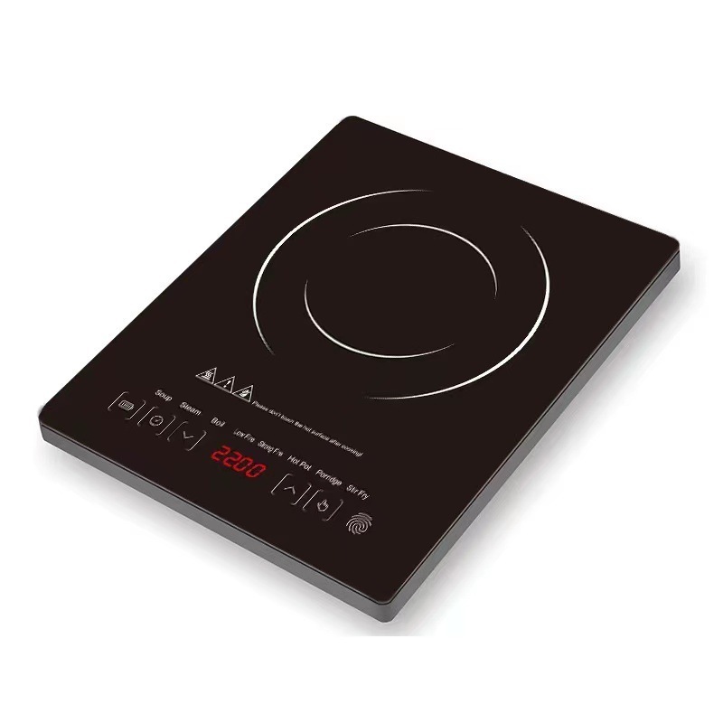 2200W Touch Screen Electric Induction Cooker Waterproof Black Crystal hotpot cooktop electromagnetic 电磁炉