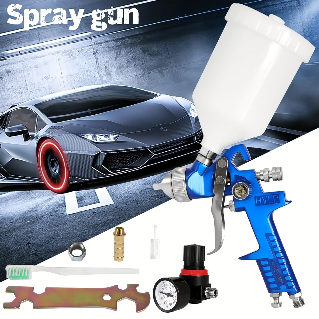 1.4/1.7mm 600ML HVLP Spray Gun Air Spray Paint Guns For Car Repair Tool
