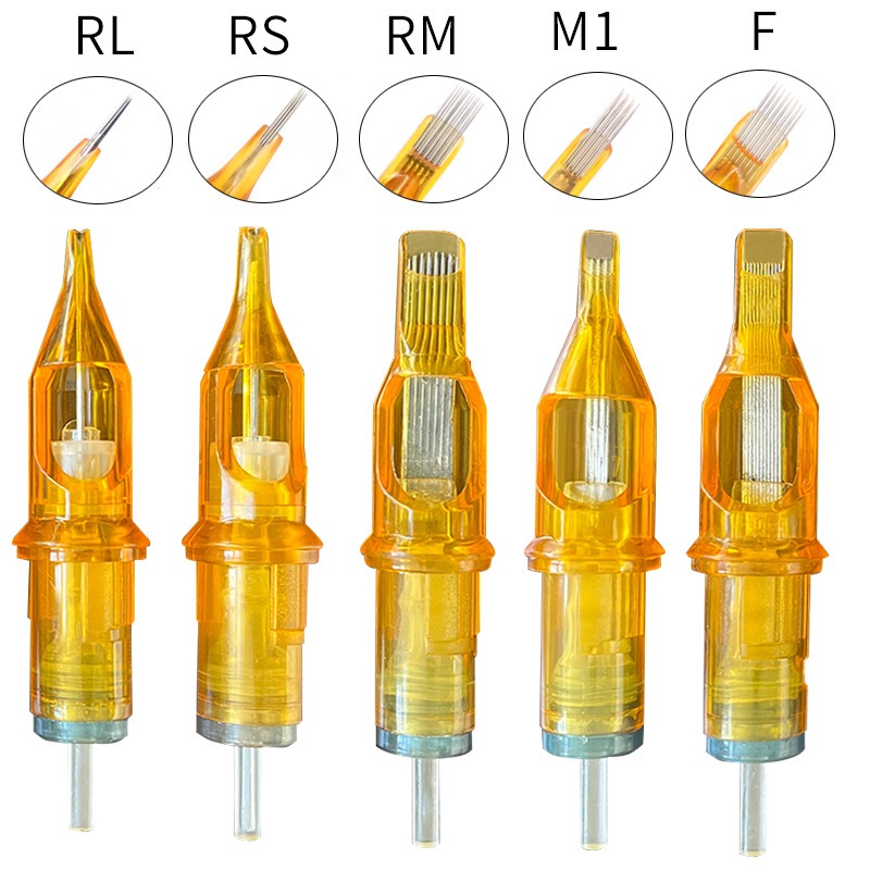 Disposable Tattoo Needle Yellow Dragonfly Tattoo Machine One Needle 1336 Tattoo Tattoo Eyebrow Current Meter Needle