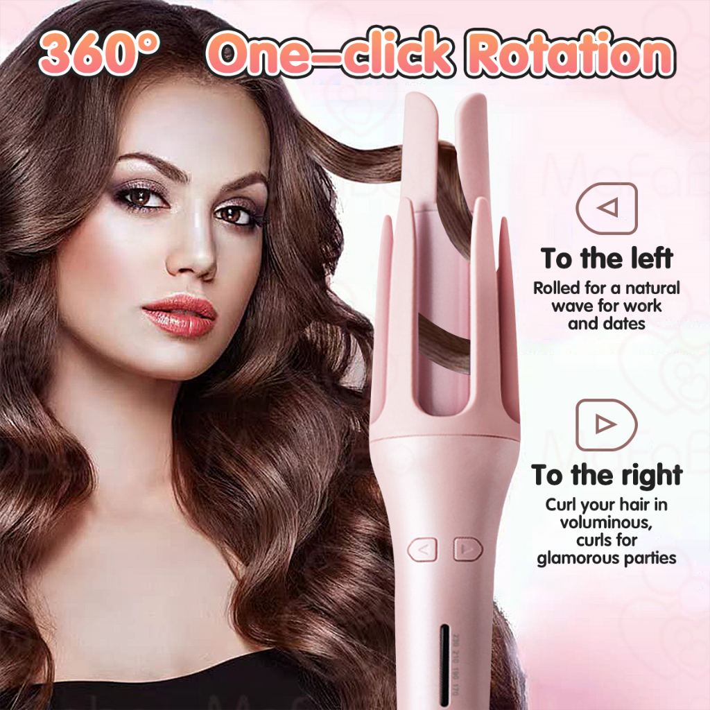 Automatic Rotation Hair Curler Electric Auto Curl Iron Ceramic Salon Alat Kerinting Rambut