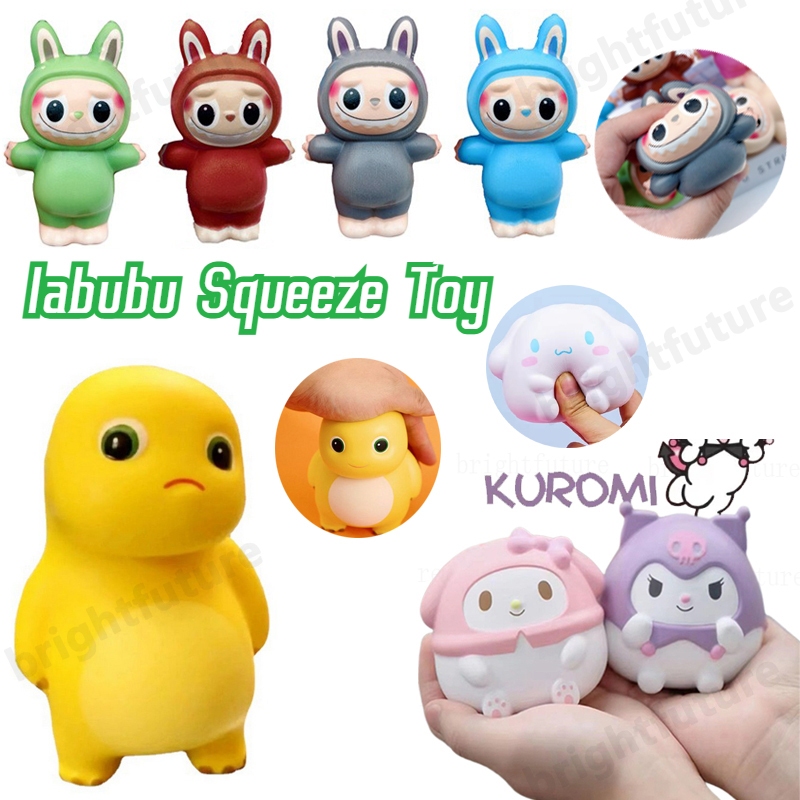 Stress Relief labubu Toy Elastic Squeeze Toy Girly Sanrio Squishy Toys low Rebound Release Anxiety Toy