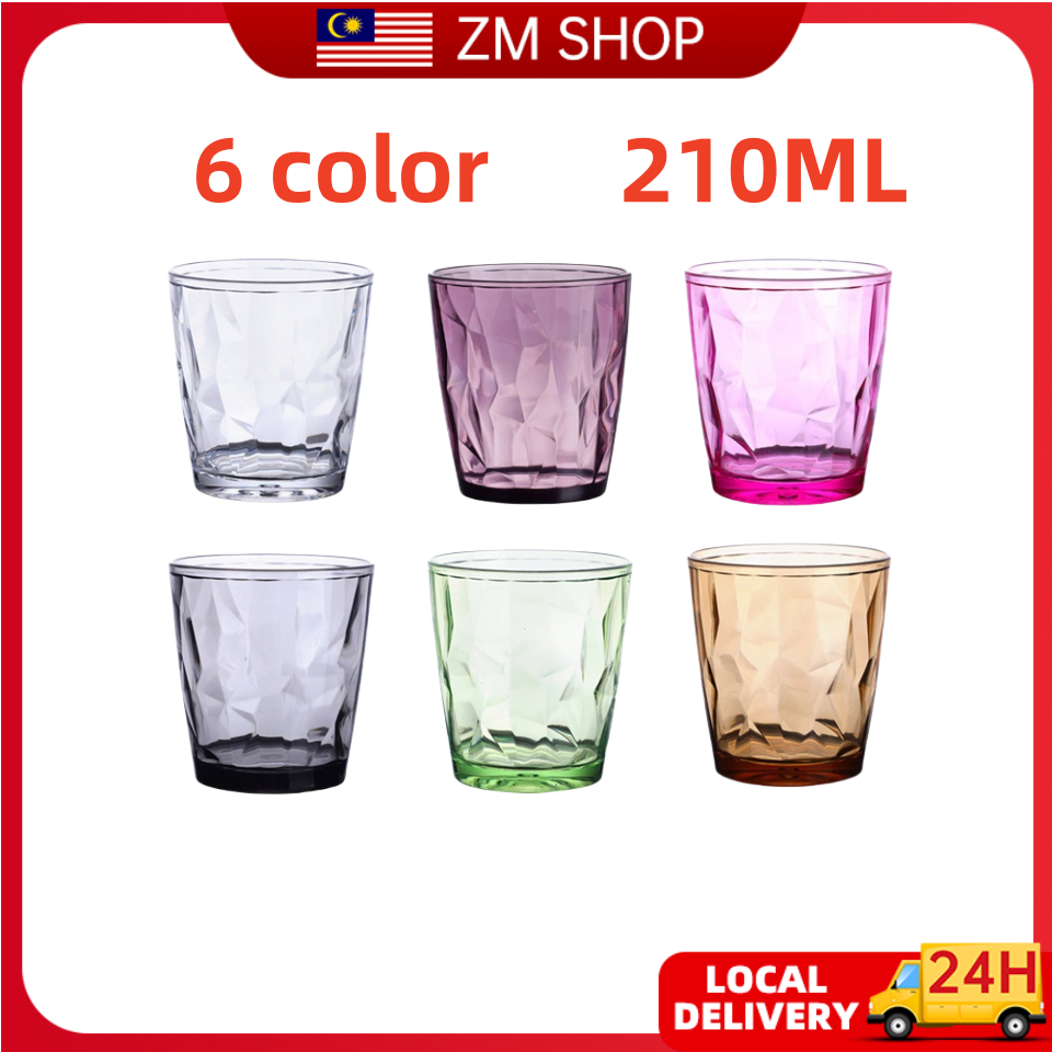 Ship LocallyUnbreakable Premium Drinking Acrylic Cups Dishwasher Safe Drinkware Cup Thickened Food-grade Plastic Cup Cawan 杯子 Diam Unbreakable Premium Drinking Acrylic Cup Dishwasher Safe Drinkware Cup