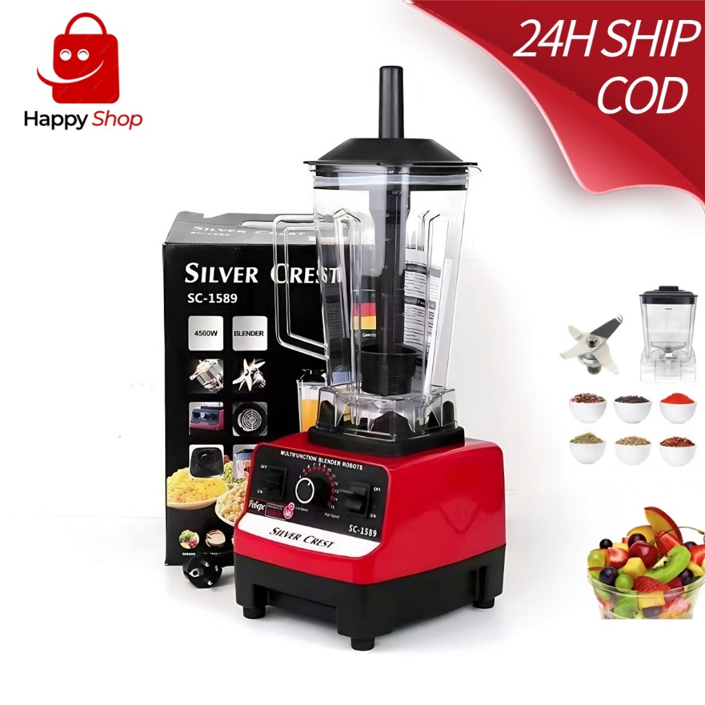 4500W Heavy Duty 2L Blender Pengisar Tugas Berat Mixer Juicer High Power Blender Machine