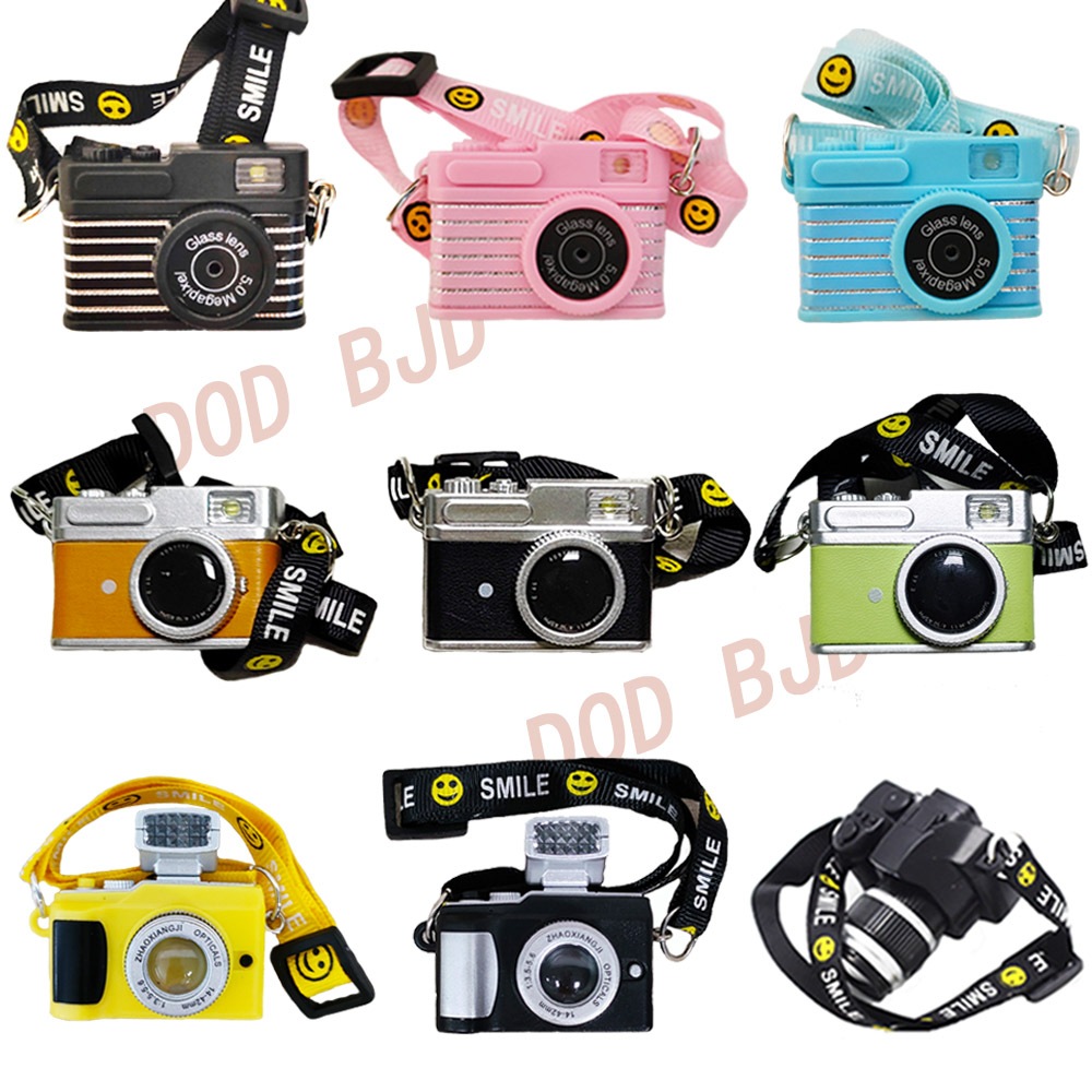 Doll Camera can flash,for Labubu Macaron & DIMOO WORLD & Liila & baby three cute bunny & Bao-ao & UpsetDuck  , 20cm Cotton Doll & Blythe