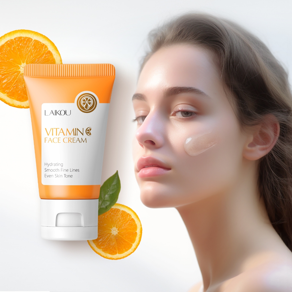 LAIKOU Vitamin C Brightening Face Cream Smooth Wrinkle Moisturizer