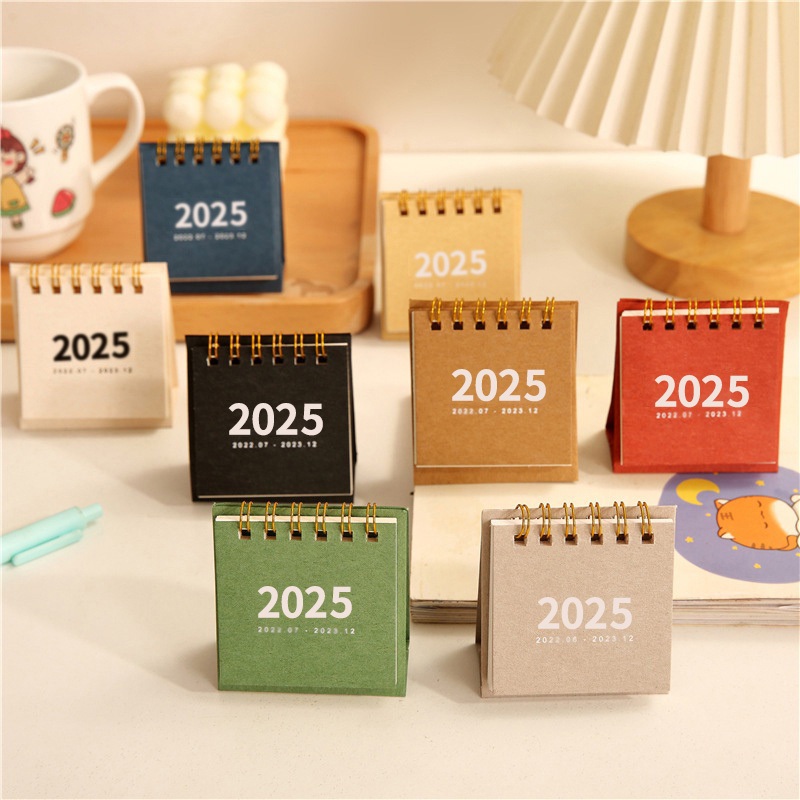 2025 Mini Calendar Desktop Calendar Kalender Small Calendar Office Desktop Decor