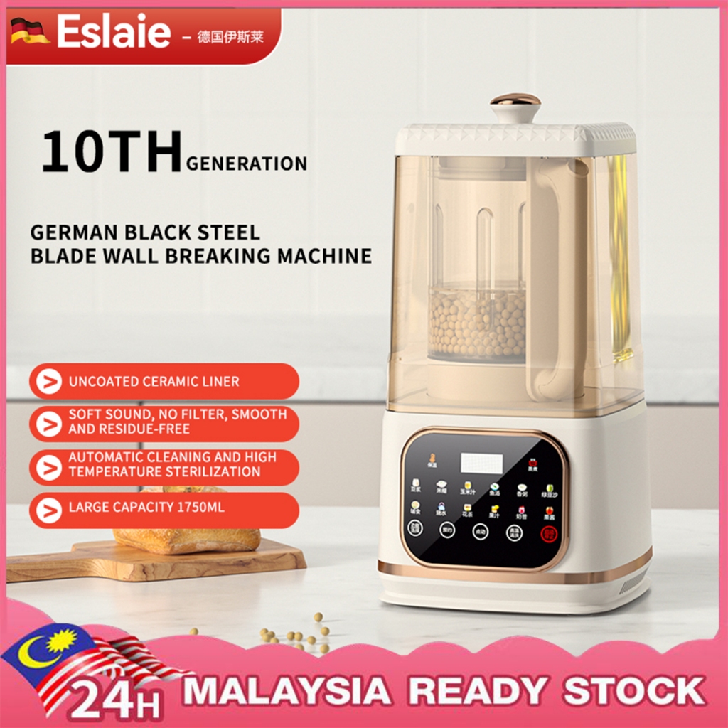 [Ready Stock] 1.75L Silent Blender Heavy Duty Food Processor Blander Ice Blender Juice All Rice Wall Breaker Wall Breaker Multifunctional Automatic Juice Maker Soy Milk Maker