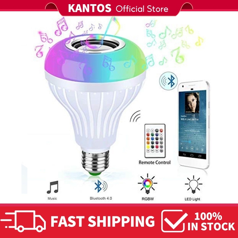 ✅TTC# Bluetooth LED Light Bulb Speaker Music Audio with Sound Function Smart Light Lamp Speake - Q6