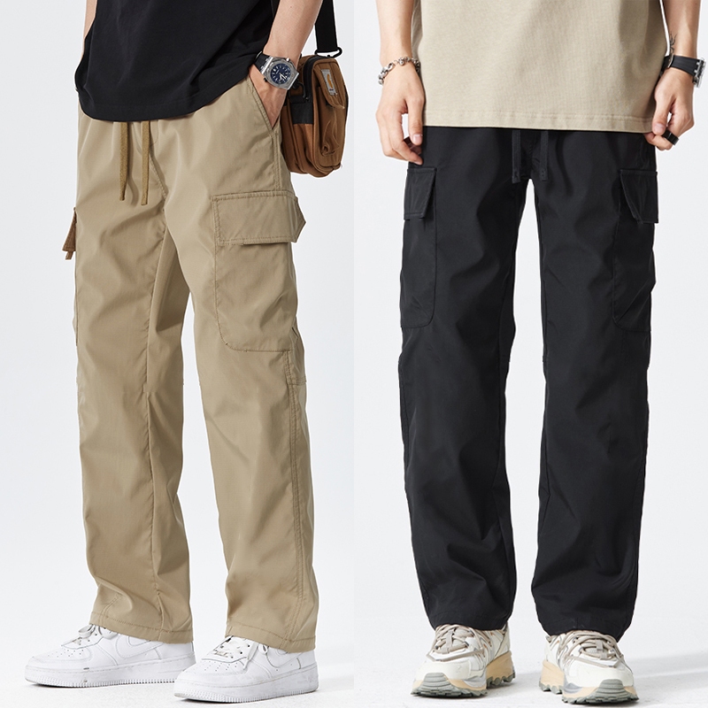 Ready Stock Kargo Pants Men Fit Cargo Pant Men Korean Style Seluar Cargo Lelaki Seluar Kargo Lelaki Slim Fit Black Seluar Cargo Lelaki Slim Fit Working Pants Seluar Poket Tepi Lelaki Plus Size