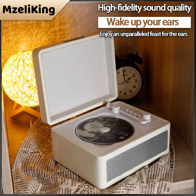 Retro CD Player, Music Album, Bluetooth Speaker Player, Audio CD, Disc Portable Birthday Gift