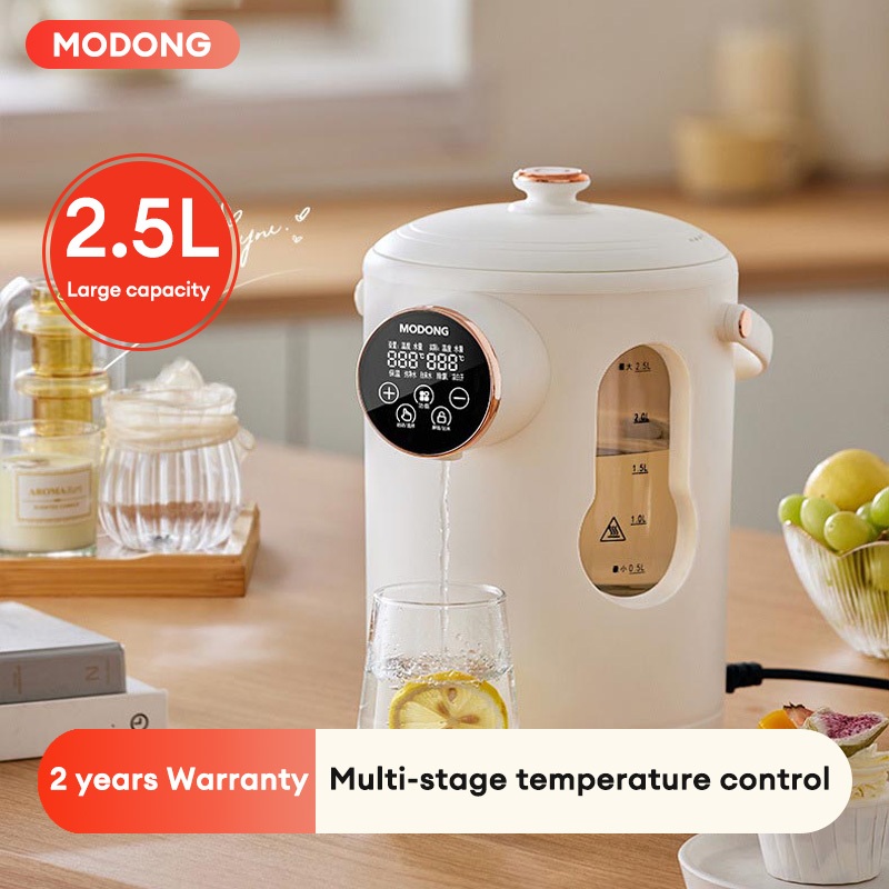 MODONG 2.5L Thermostatic Kettle Glass LED Light Electric Kettle Automatic Cut Off Boiler Jug Teapot / Cerek