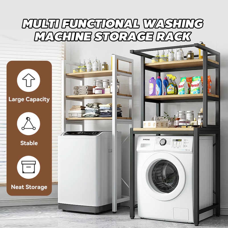 MOOM 3 Floors Bathroom Shelving 184CM Waterproof And Rustproof Large Capacity Strong Load-Bearing