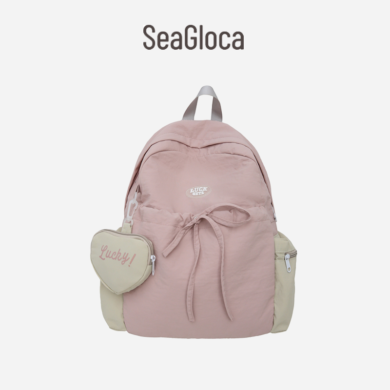 SeaGloca Lightweight Sports Travel Backpacks College Students Backpack With Wallet Pendant No 1911