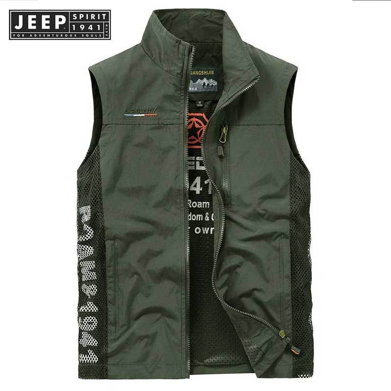 JEEP SPIRIT 1941 ESTD Loose Multi Pocket Thin Workwear Jacket