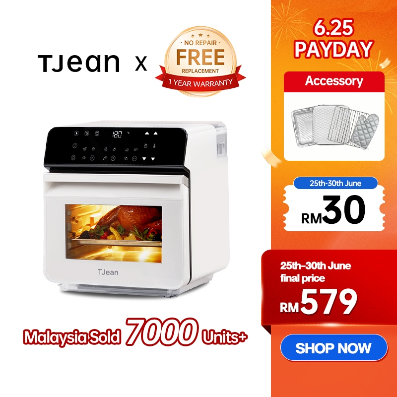 TJean Multifunctional Household Visual Steam Oven (10.5L)