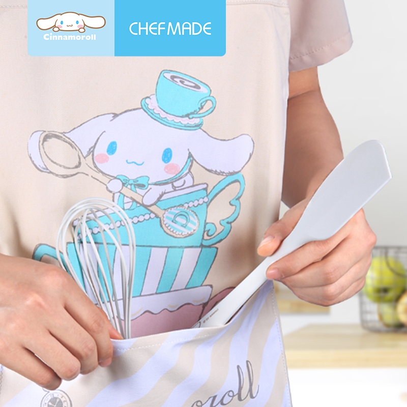 CHEFMADE Cinnamoroll Cotton Apron Kitchen Apron for Cooking Baking Sleeve Baking Tools CL5014