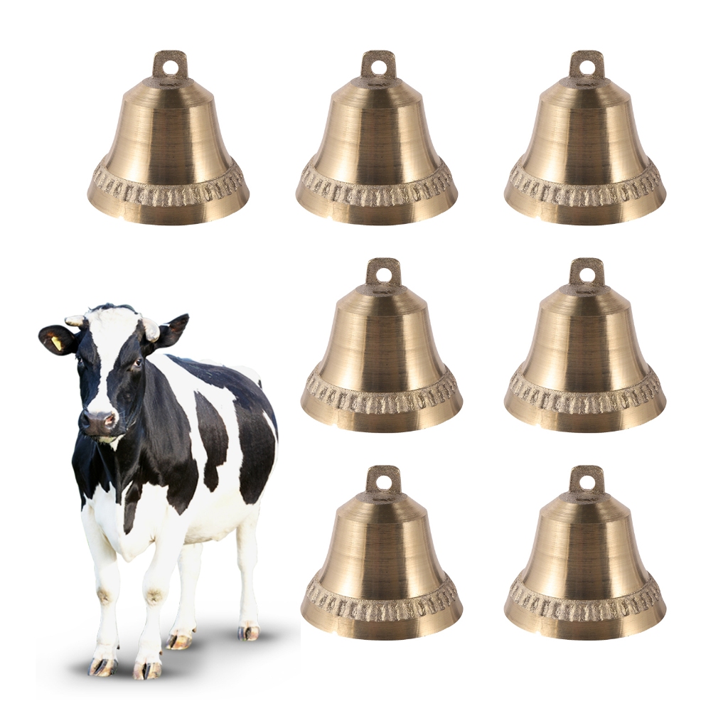 Livestock Cow Horse Sheep Brass Bell Dog Equipment Grazing Bells Prevent The Loss Pure Copper Material Crisp Loud Farm Bell