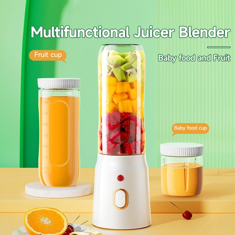 Mini Fruit Blender Wireless Juicer With 10 Blade Juice Baby Food Chopper Portable Blender Buah 果汁机