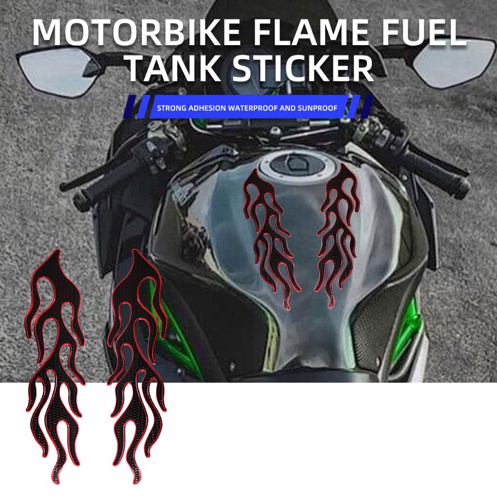 Motorcycle Stickers Flame Shape Wildfire Stickers Logo Motorcycle Electric Car Bicycle Decoration