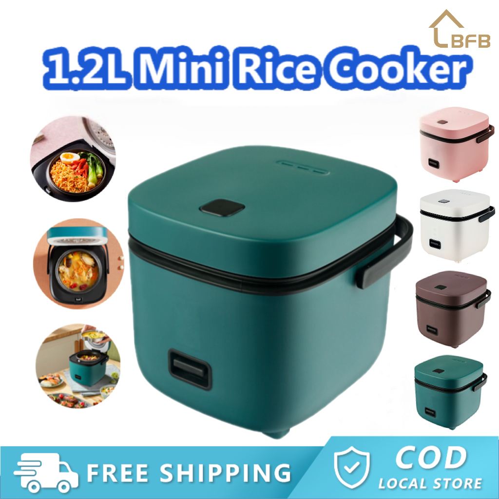 1.2L mini rice cooker multi-function non-stick pot with steamer dormitory rice cooker low power periuk nasi mini 电饭锅