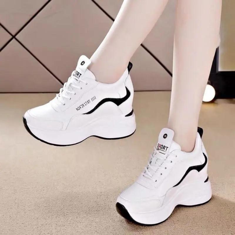 .❤Ready stock❗️ 35-40❗️✅ Korean Style Woman Sneaker Inner Elevated Casual Walking Shoes Show Slimming Fashionable Women Shoes