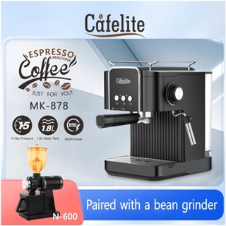 【🚚Bargain price🔥】【💥Cafelite】 MK878 15 Bar 1.8L coffee machine coffee maker coffee grinder coffee filter coffee bean grinder milk frother machine cofee maker machine coffee brewer coffee grinder