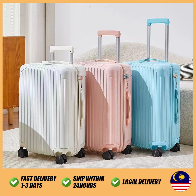 Beg Bagasi Perjalanan 20/24 inci 360 ° Universal Wheel Travel Bag Bagasi Tangan Kes Troli Fesyen