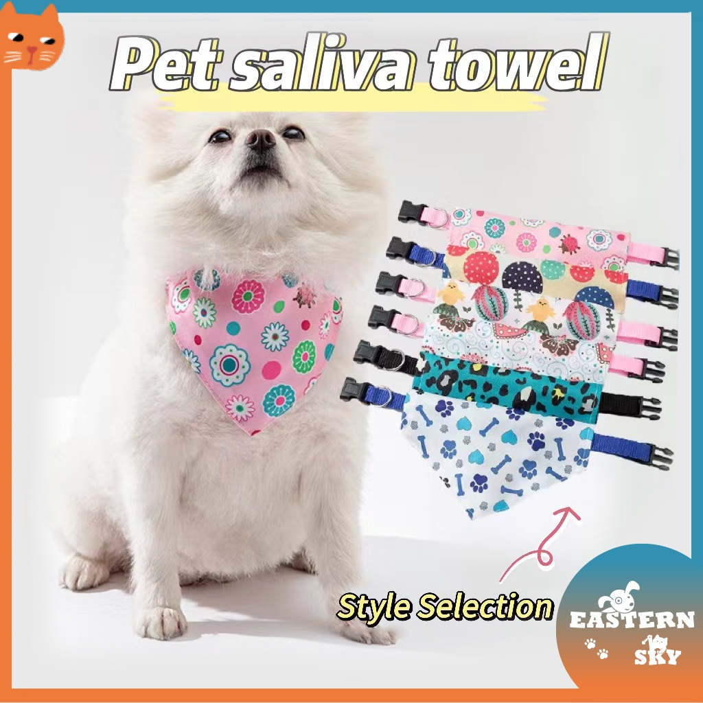 Pet cartoon saliva scarf dog scarf cat and dog triangle scarf pet scarf dog accessories pet clothing accessories