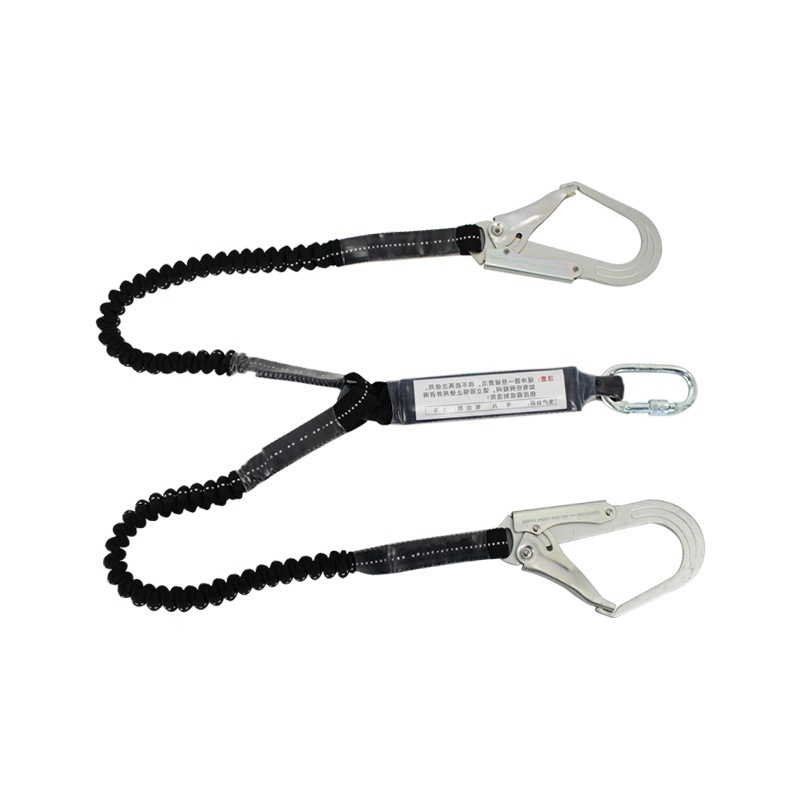 Protective Harness Fall Protection Lanyard with Hook Construction