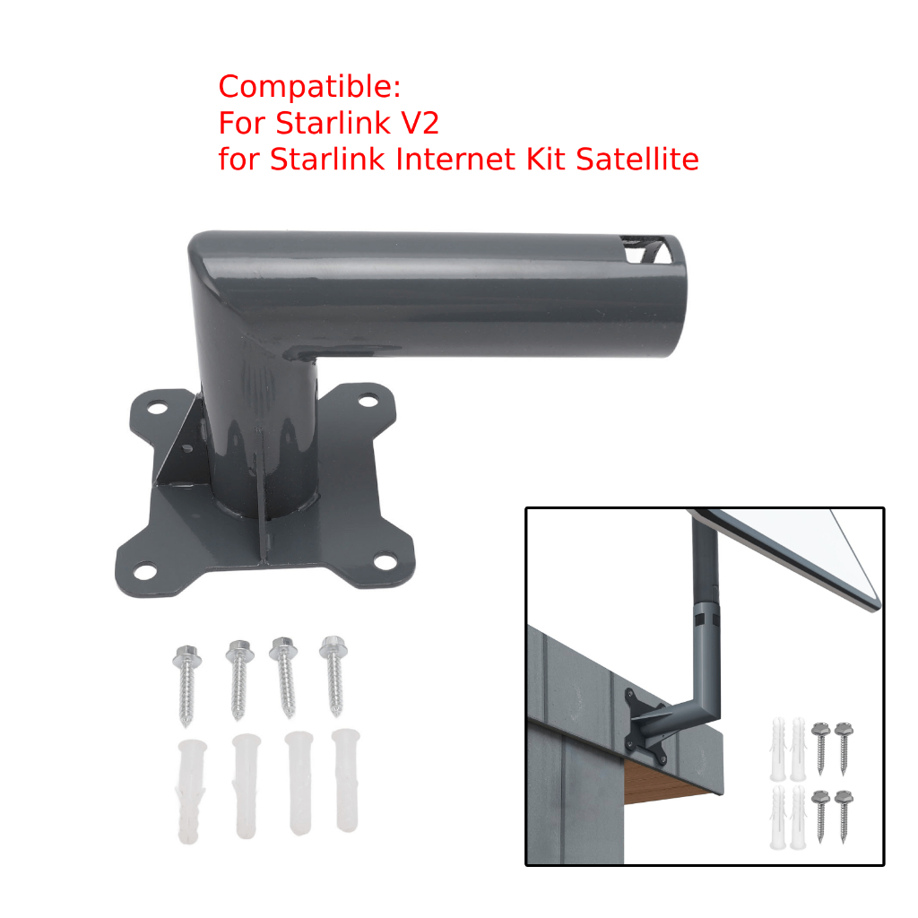 [CAK] Satellite Internet Pole Mount Windproof Weather Resistant Roof Wall Mounting Kit For Starlink V2