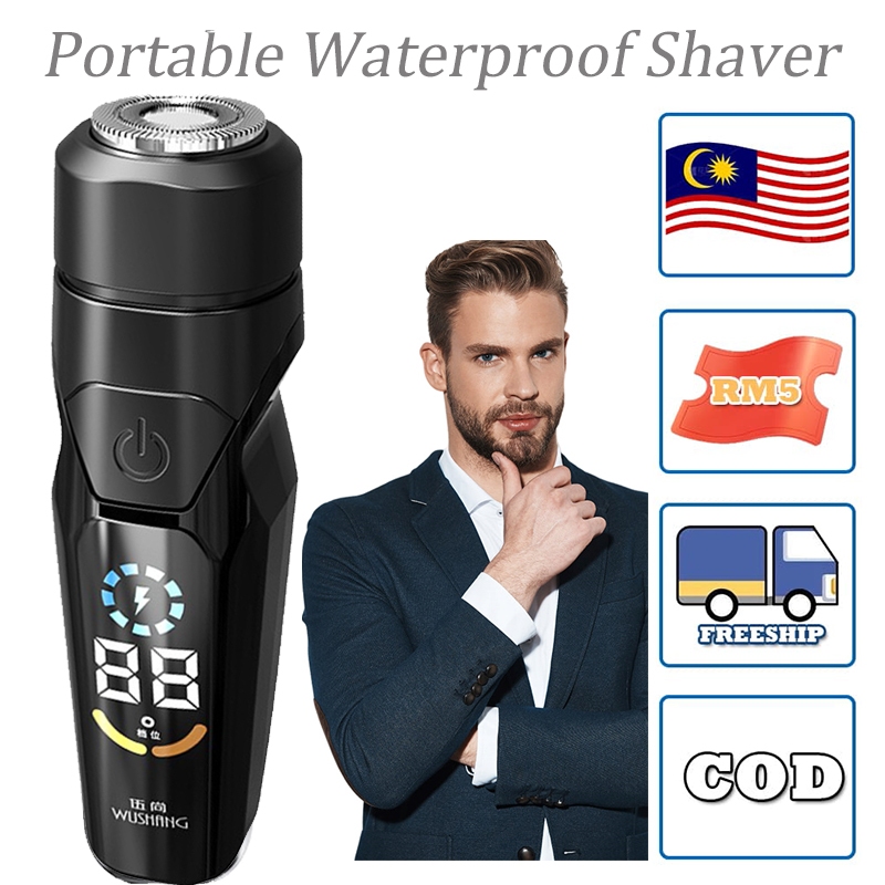 Mini Electric Shaver  Waterproof Portable Beard Shaver USB Rechargeable Shaver