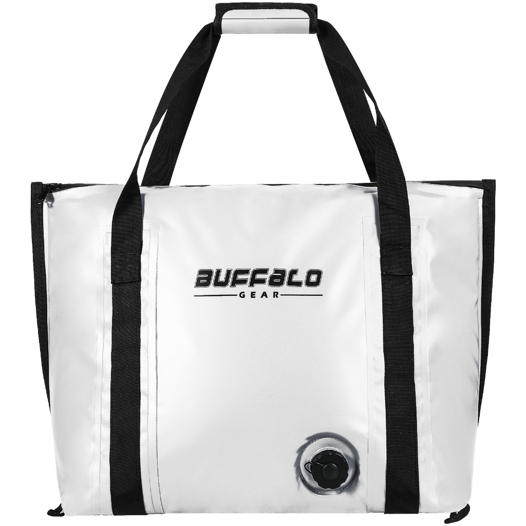 Buffalo Gear Insulated Fish Bag Cooler Flat Bottom 26L Waterproof Fish Kill Bag,Fishing Bag Leakproof Fish Cooler