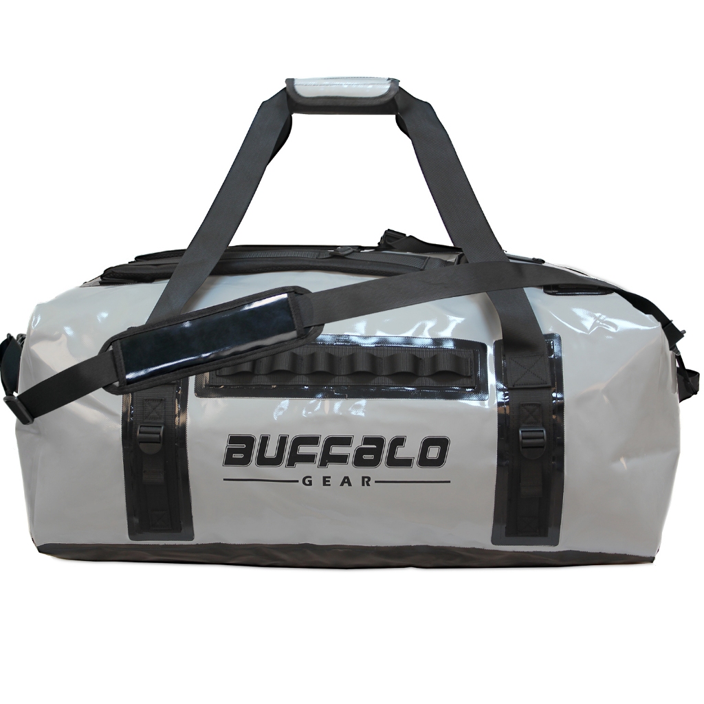 Buffalo Gear Waterproof Dry Duffel Bag 120L, Heavy Duty Waterproof Travel Bag for Boating Kayaking