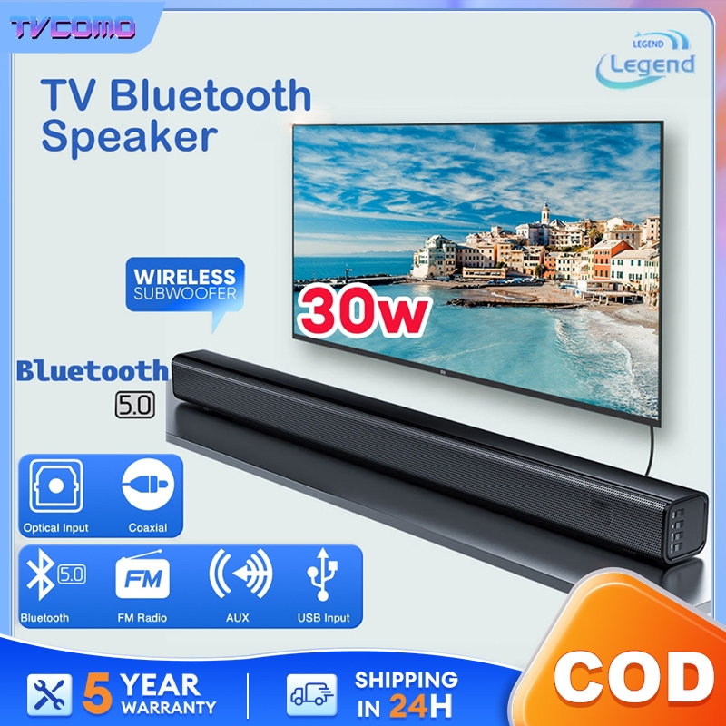 TV Speaker Bluetooth SoundBar RGB colour Wireless Bluetooth bass Speaker Portable speakers 30W high power speaker