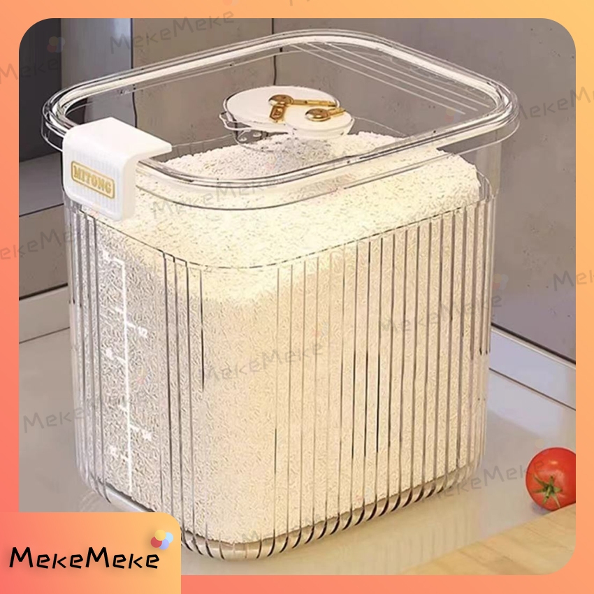 5kg/10kg Rice Storage Box Rice Dispenser Grain Flour Herbs Food Container Kitchen INS fashion