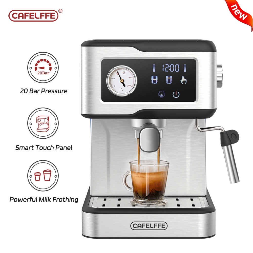 [New Arrived] Cafelffe 20Bar Espresso Machine With Milk Frother Steam Wand For Cappuccino, Latte